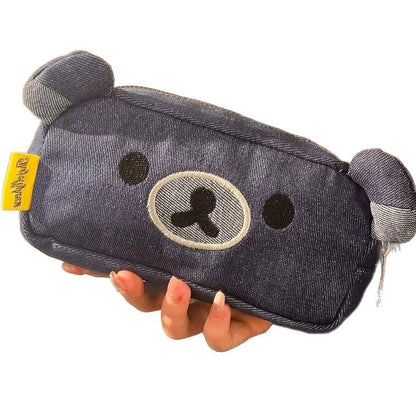 Niedlicher bärförmiger Denim-Stiftehalter