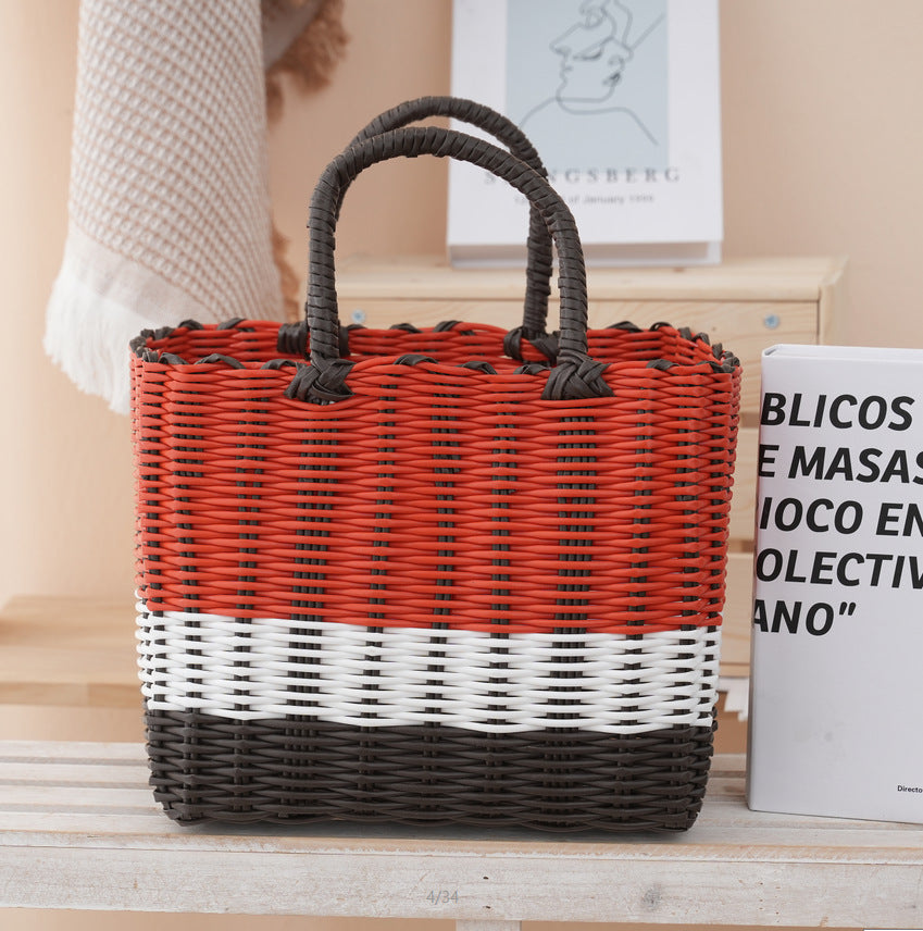Handgefertigte Korbtasche mit Stylischem Design Brehn
