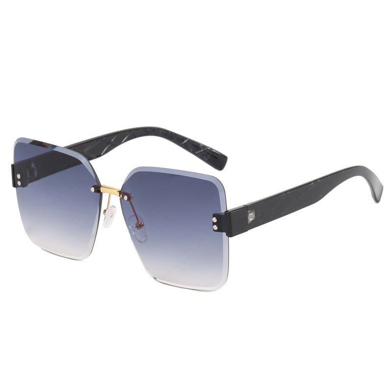 Damen oversized quadratische Sonnenbrille mit modischem Dekor Brehn