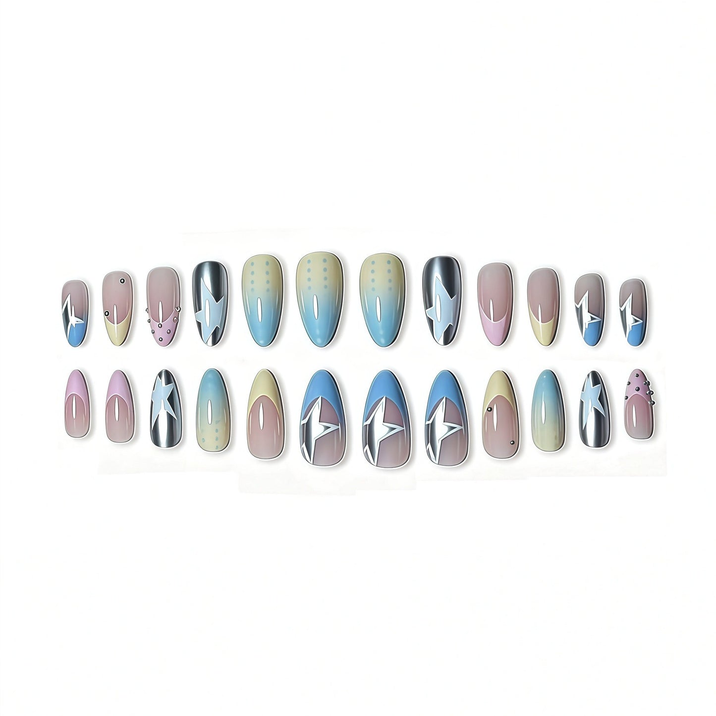 Chic Dekorative Druck-Ne Nail Art Brehn