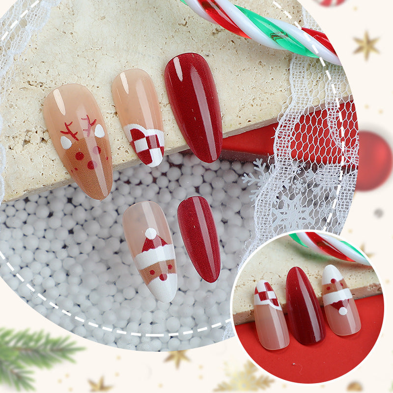 Festliches Holiday Press-On Nagelkunst Set Brehn