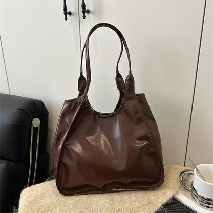 Klassische weiche Leder Schultertasche