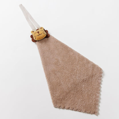 Plüsch-Maus-Hauben-Babybadetuch mit Aufhängeschlaufe