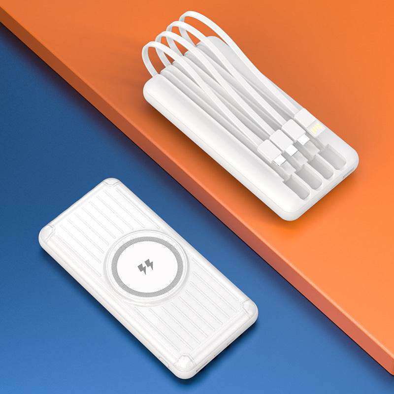 Kompakte Powerbank mit Integriertem Ladekabel und Schnellem Usb-C-Anschluss Brehn