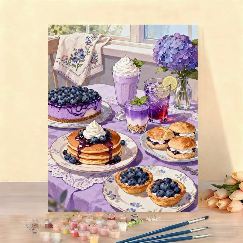 Gourmet Dessert Kunstleinwand Kit Brehn