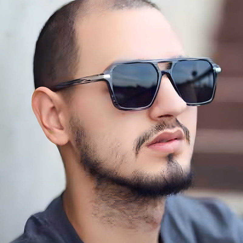 Damen modische rechteckige Sonnenbrille mit stylishem Design und UV-Schutz Brehn