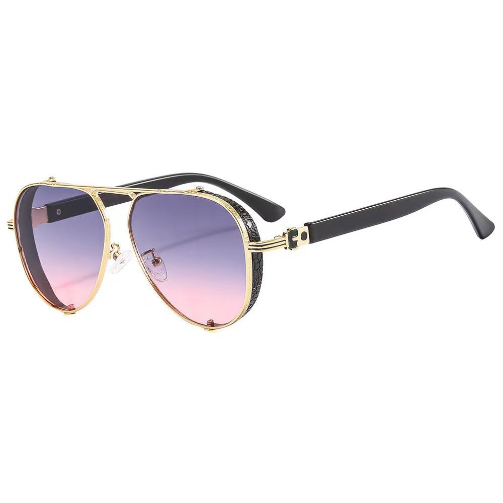 Damen modische Sonnenbrille mit innovativem retro-futuristischem Design Brehn