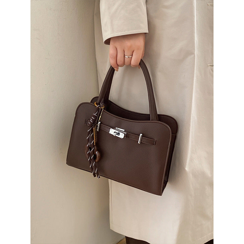 Elegante handgefertigte strukturierte Handtasche
