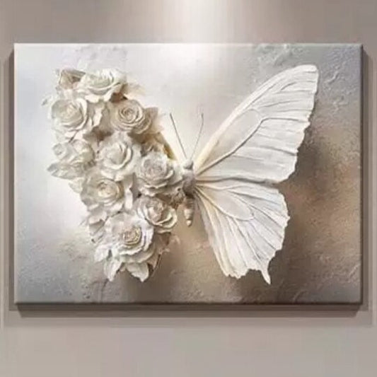 3D Blumenmuster Schmetterling Wanddeko
