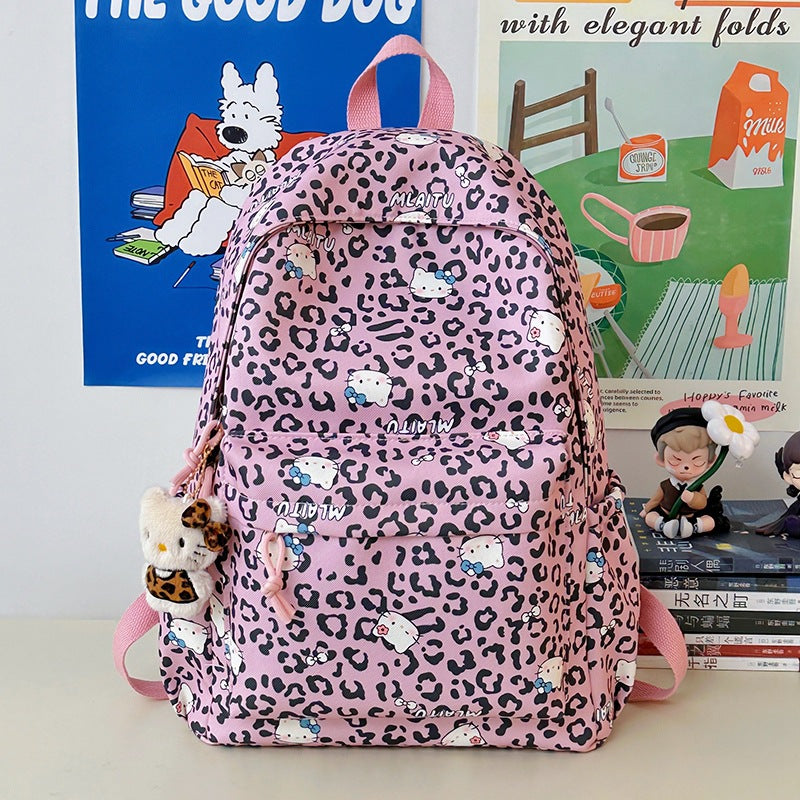 Verspielter Tierdruck-Rucksack