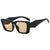 Damen oversized Designer-Sonnenbrille mit futuristischem Rahmen Brehn