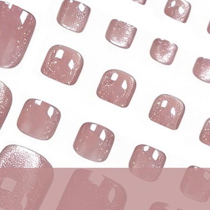 Glitzernde Pediküre-Nagelverbesserungen Brehn