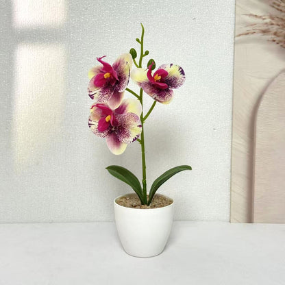 Realistische künstliche Orchideenpflanze für die Wohnkultur-Darstellung