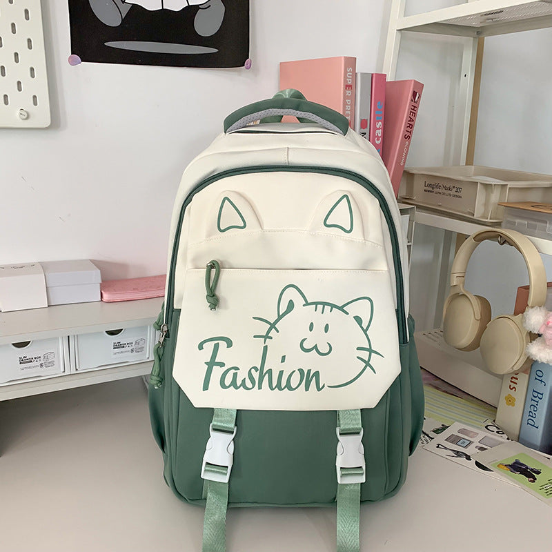 Rucksack mit Niedlichen Katzenohren und Praktischen Fächern Brehn