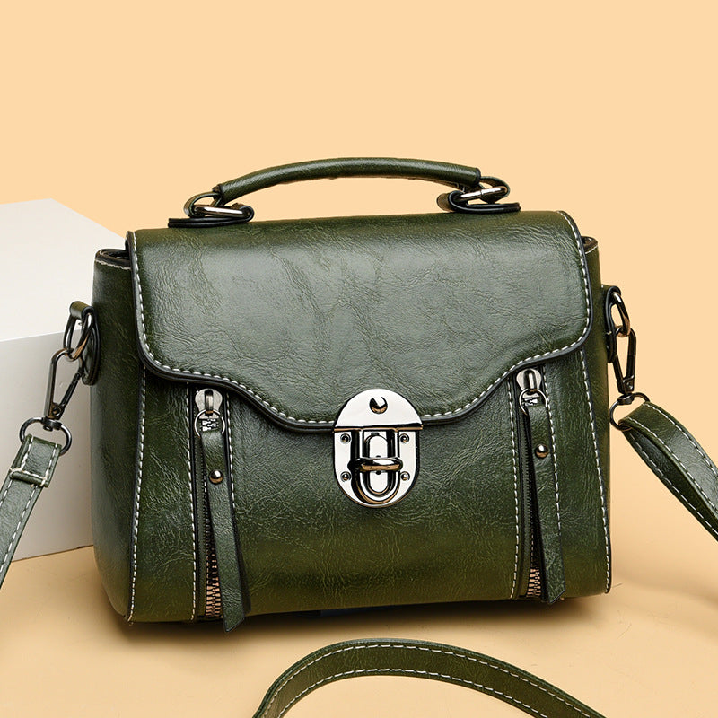 Vintage-Leder-Handtasche