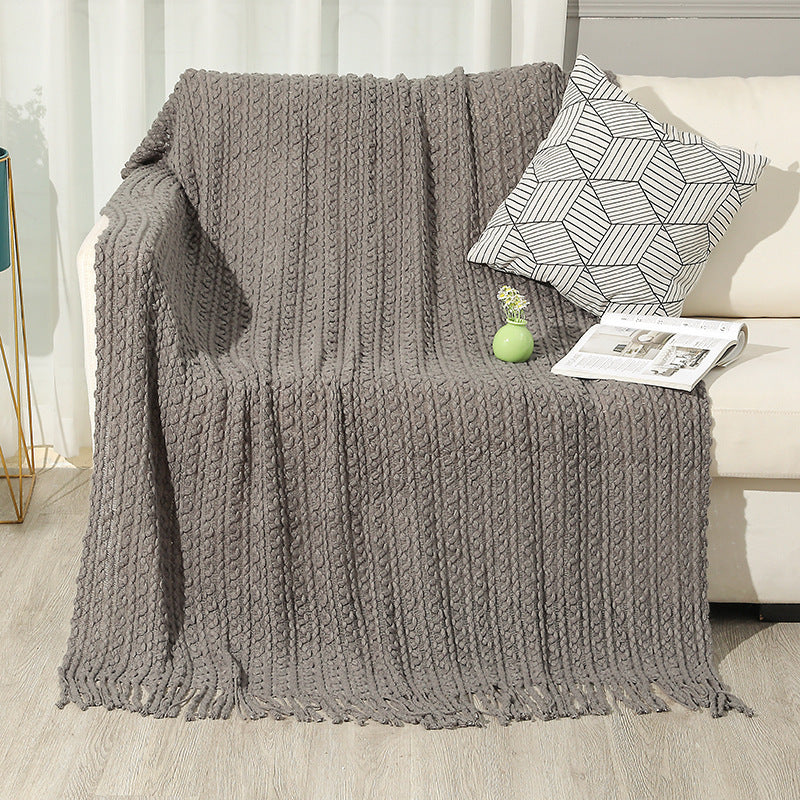 Damen hochwertige gestrickte Decke Brehn