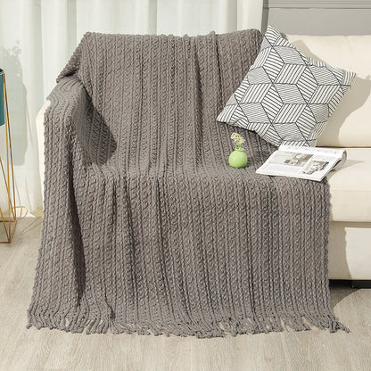 Damen hochwertige gestrickte Decke Brehn