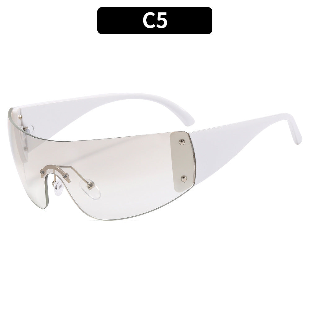 Futuristische Hochprofil Schild Sonnenbrille