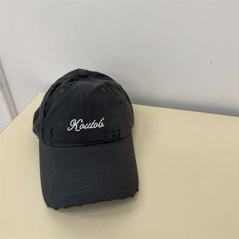 Herren Distressed Baumwoll-Baseballcap Brehn 1783921814