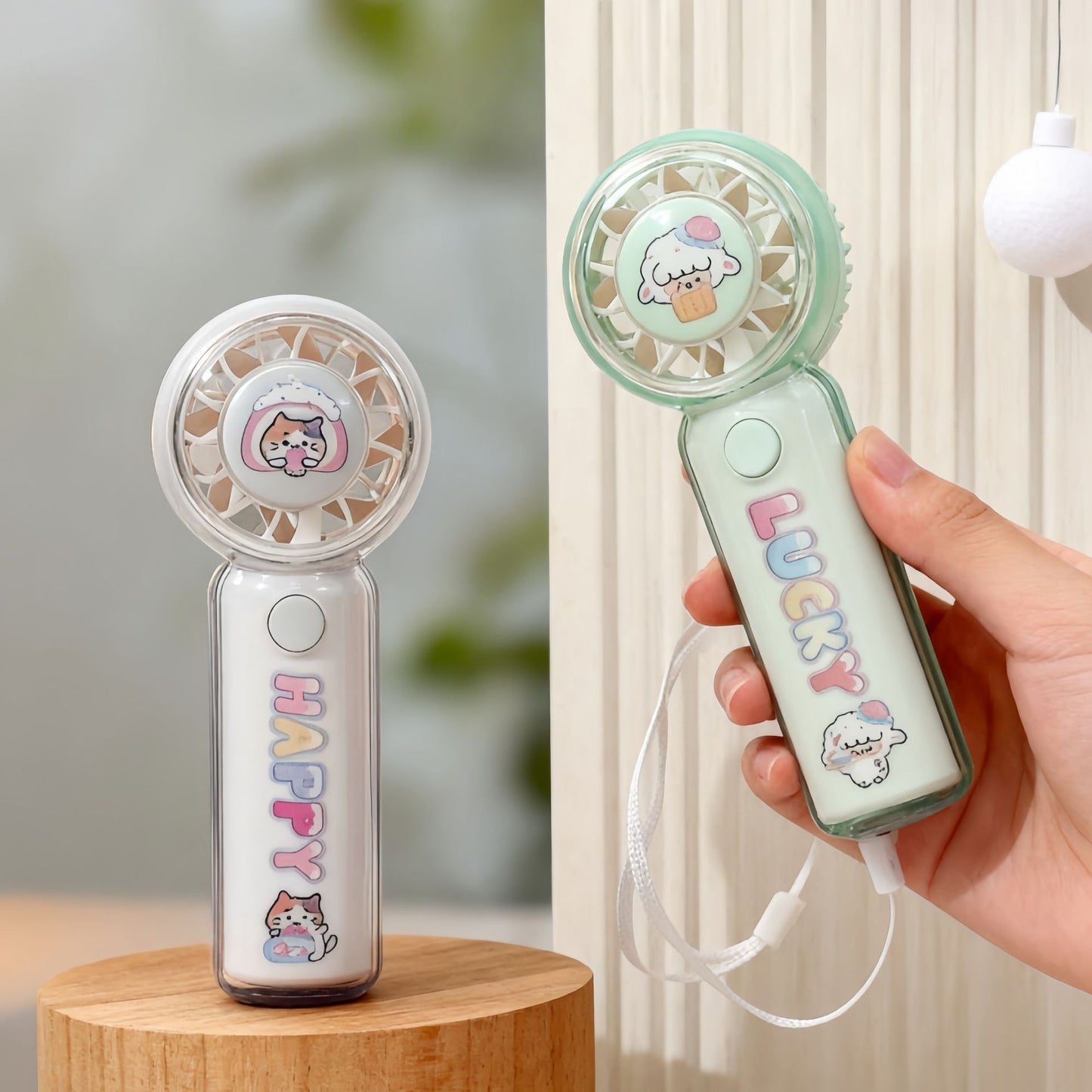 Damen Tragbarer Handventilator mit süßem Tiermotiv Brehn