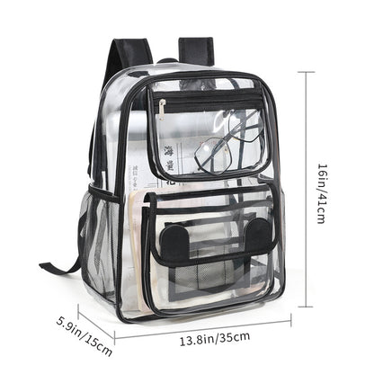 Damen Transparente Schulrucksack Brehn