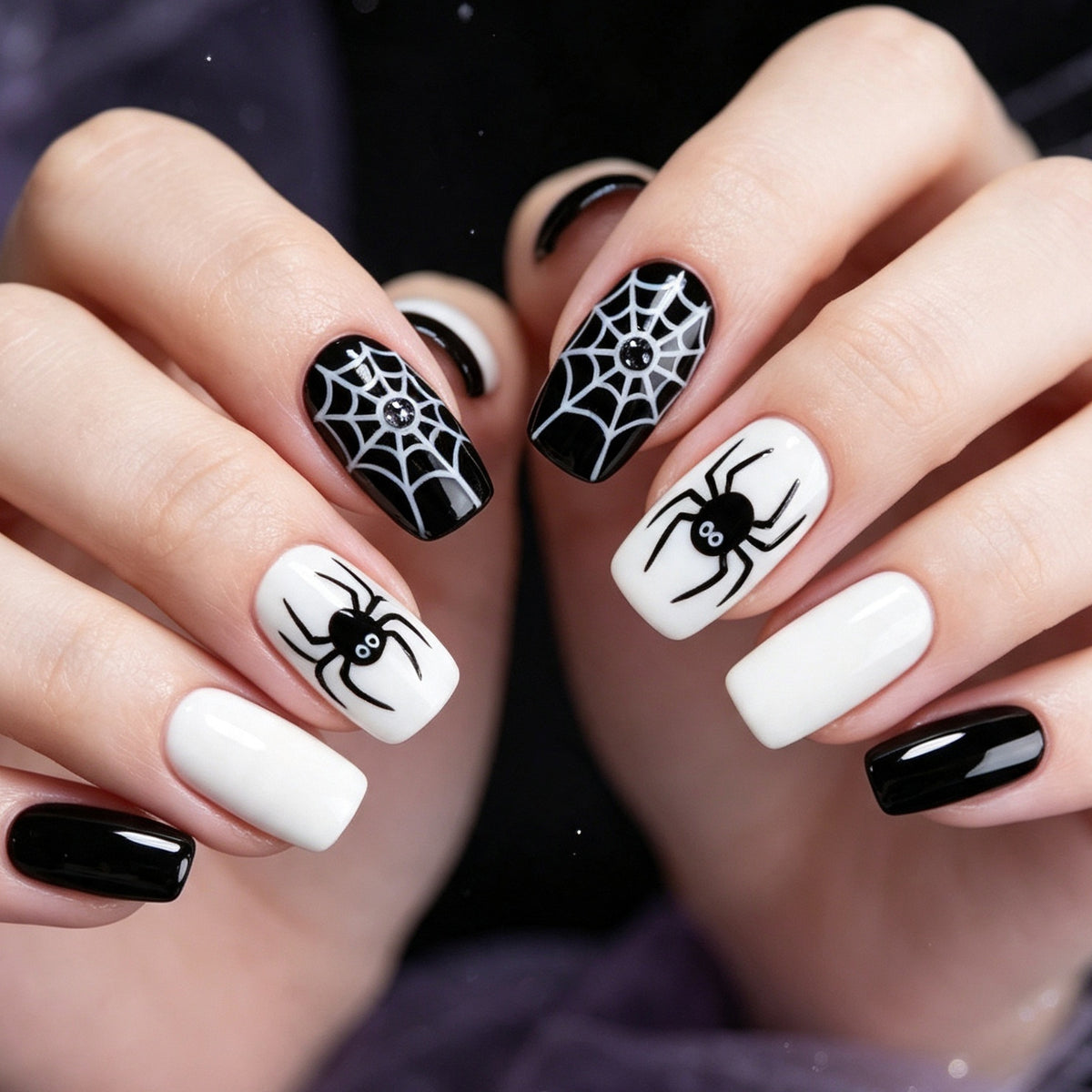 Halloween-Themen Spider Nail Art Set Brehn