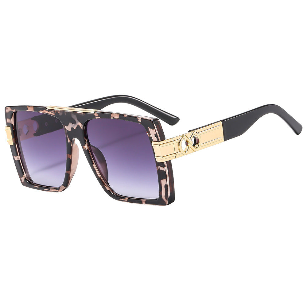 Damen oversized Sonnenbrille mit extravaganten Glitzerakzenten Brehn