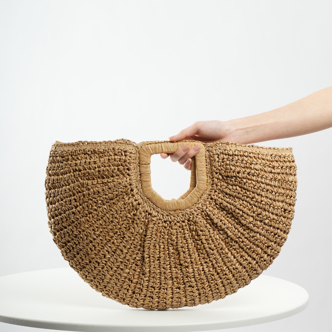 Handgefertigte Rippstruktur Strandtasche Brehn