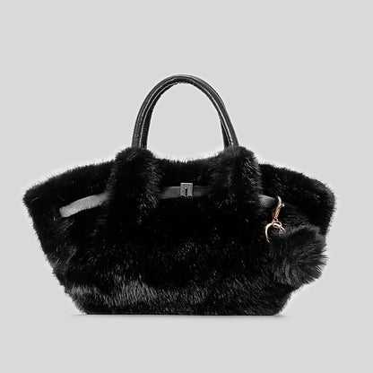 Plüsch Kunstfell Handtasche