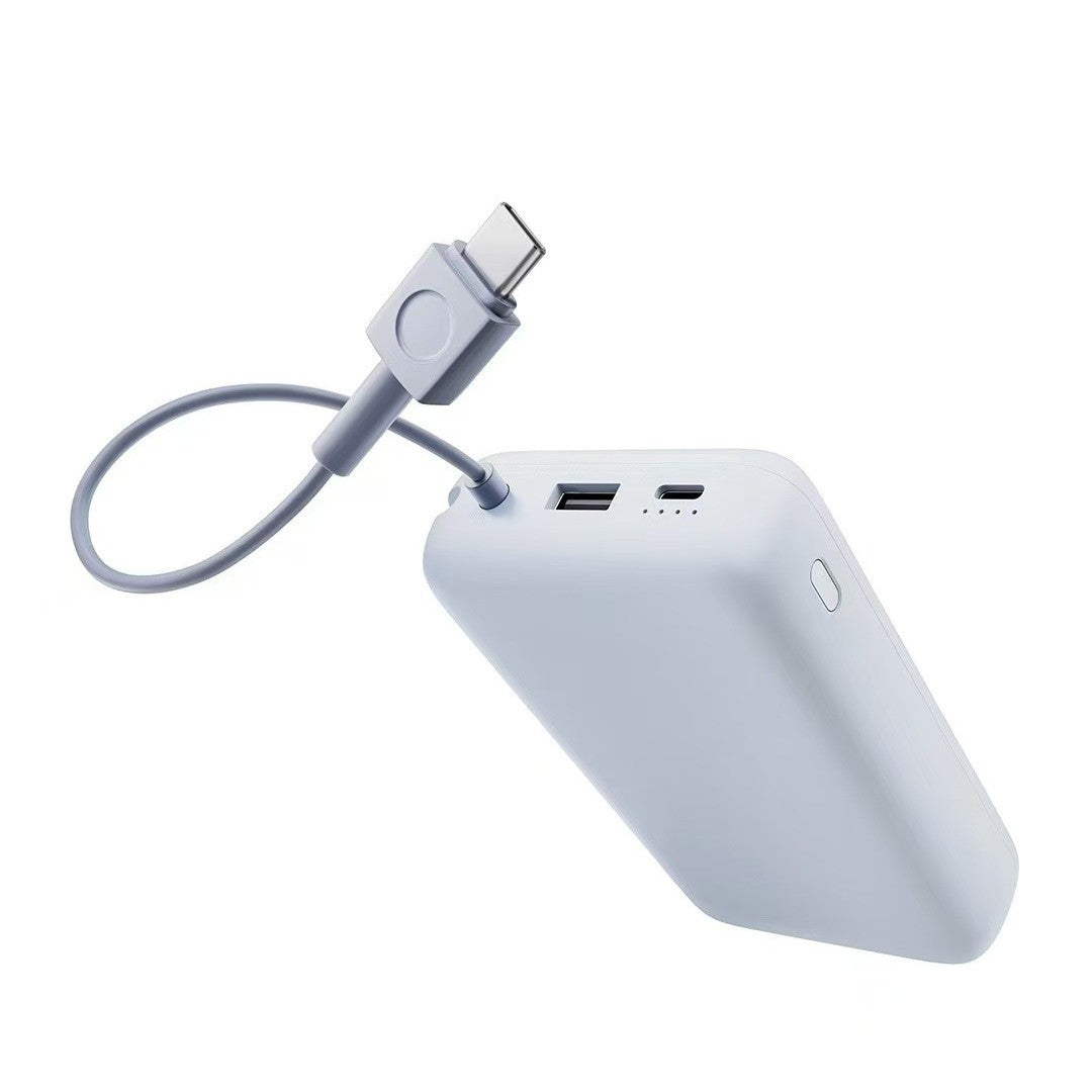 Kompakte tragbare Hochleistungs-Powerbank mit integrierten Ladegeräten und mattierter Soft-Touch-Oberfläche Brehn