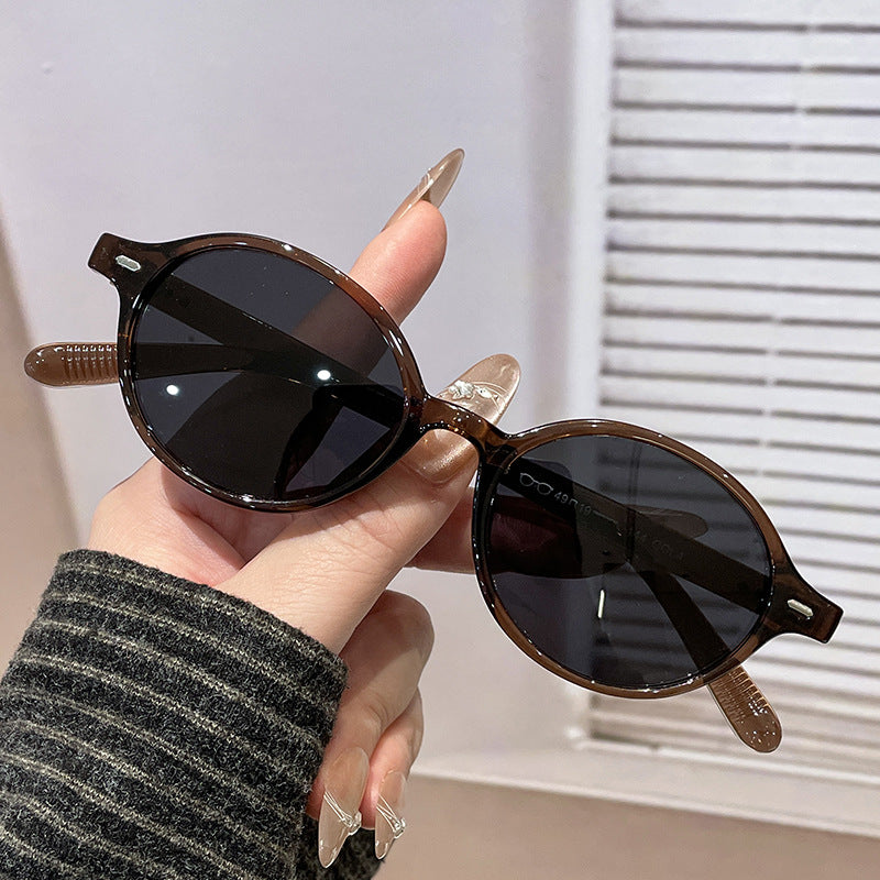 Damen modische Sonnenbrille im klassischen runden Design Brehn