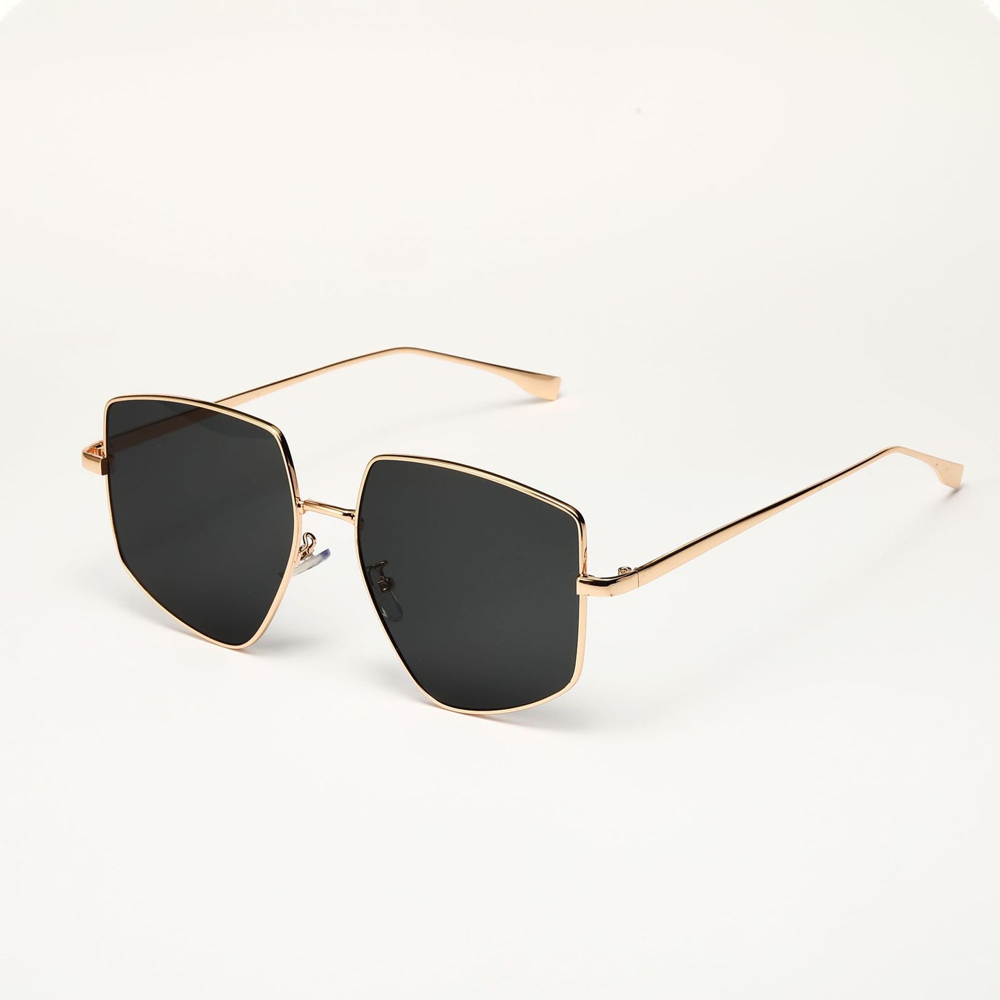 Damen quadratische Sonnenbrille mit elegantem Metallrahmen Brehn