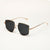 Damen quadratische Sonnenbrille mit elegantem Metallrahmen Brehn