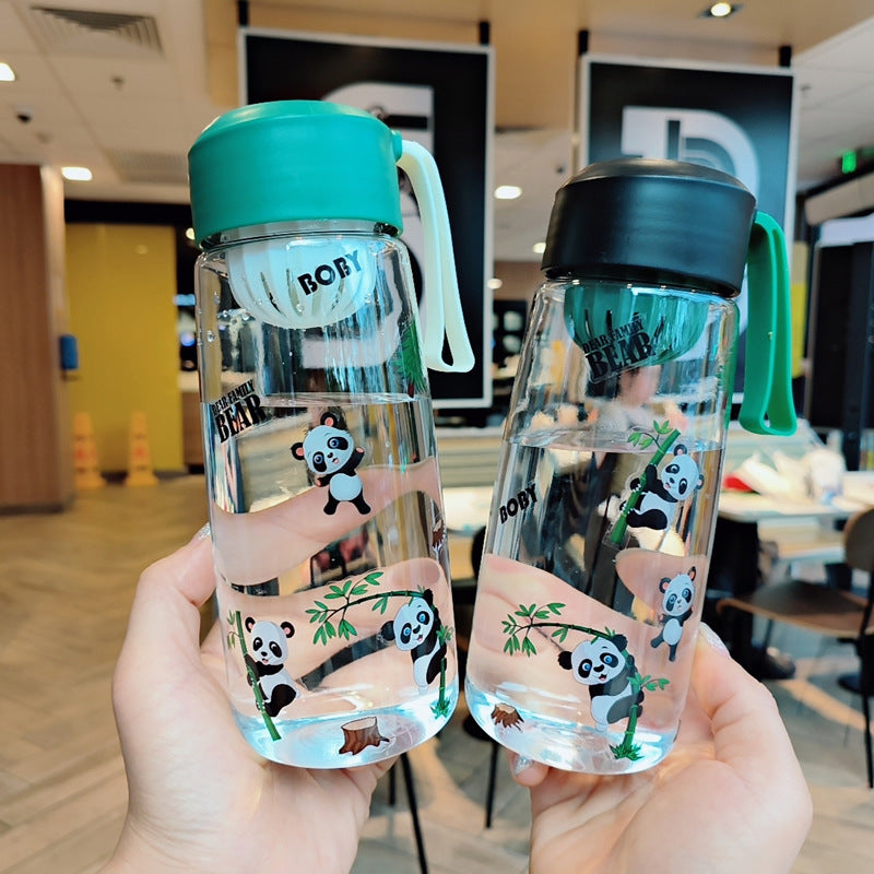 Damen Verspielte Trinkflasche mit fröhlichem Panda-Motiv Brehn