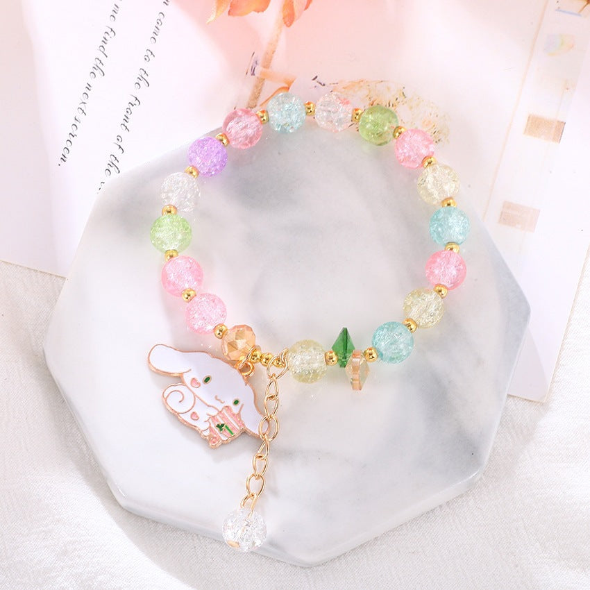 Verspieltes Armband mit Bunten Glasperlen Brehn
