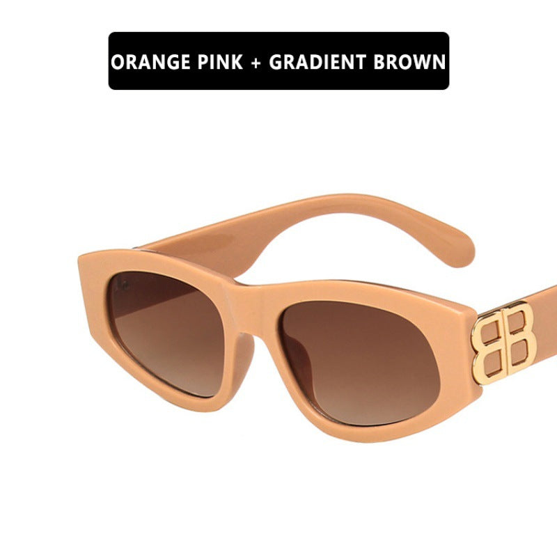 Damen modische Cat-Eye Sonnenbrille mit luxuriösen Akzenten Brehn