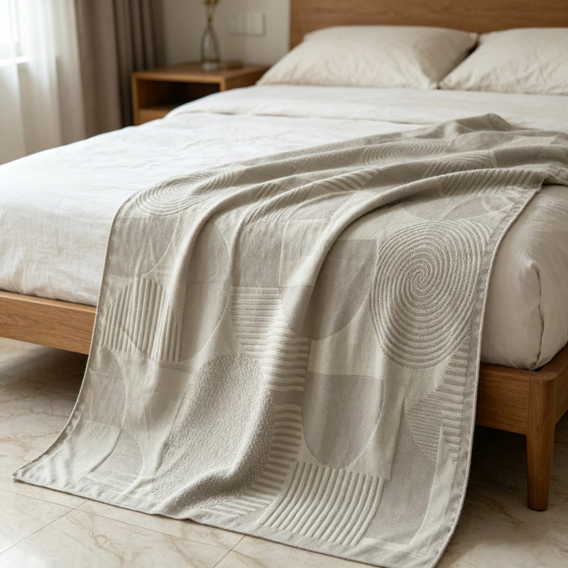 Künstlerisch gemusterte Wurfdecke