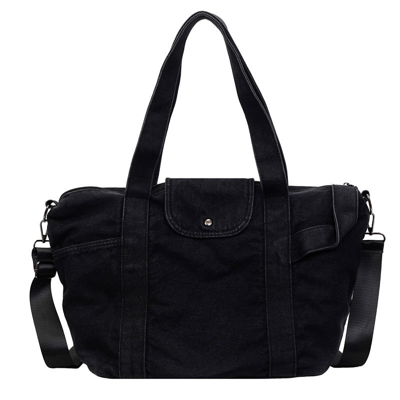 Lässige Denim-Shopper-Tasche