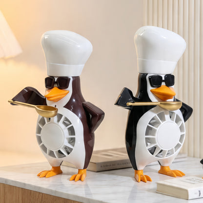 Damen Tischventilator im modernen Pinguin-Design Brehn