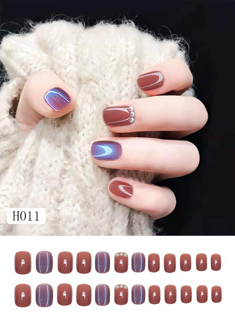 Künstliche Nagelspitzen mit Schleifen-Design Brehn