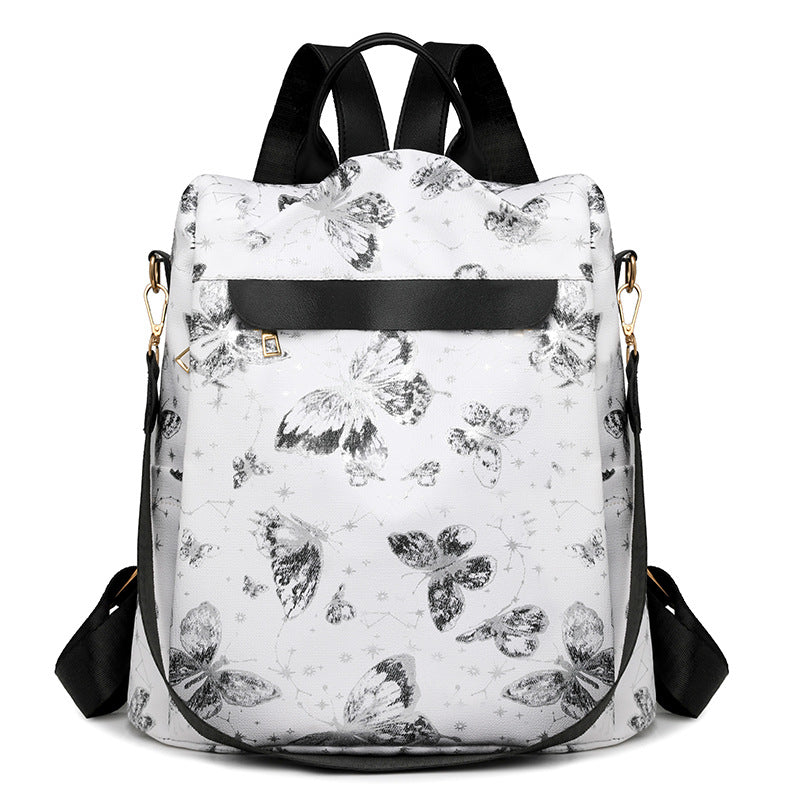 Rucksack mit Elegantem Schmetterlingsmotiv und Praktischen Fächern Brehn