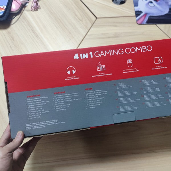 Gaming-Headset, Tastatur, Maus und Mauspad-Set Brehn
