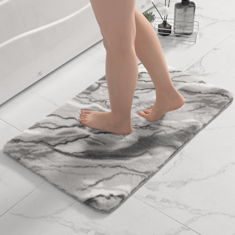 Plüsch Marmor Design Badmatte Brehn
