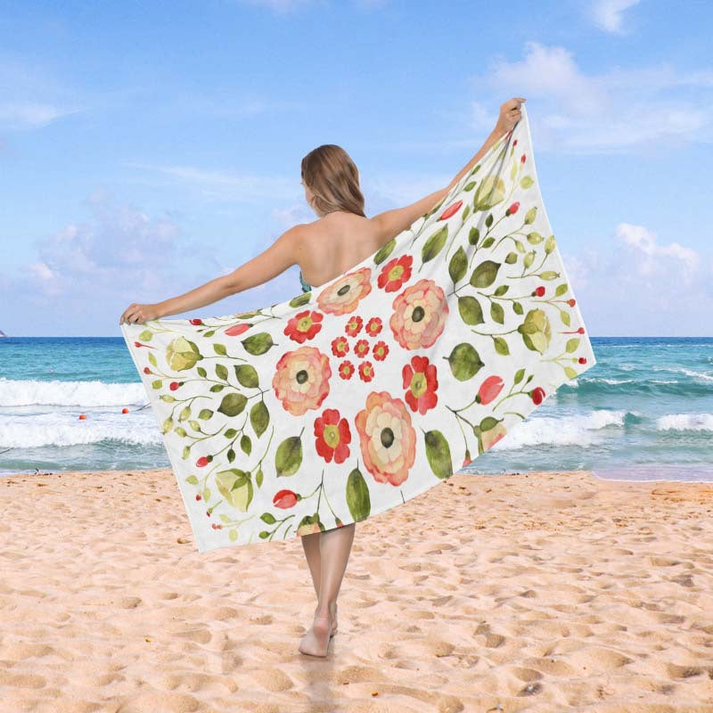 Strandtuch im kreativen Wellenmuster Brehn