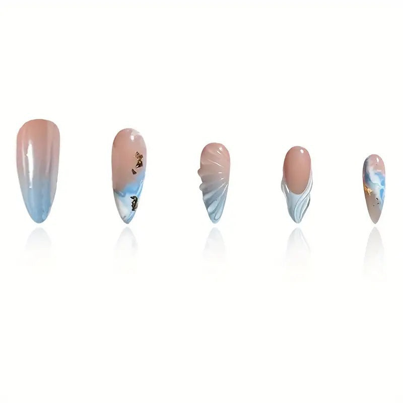 Künstlerische Gel-Nagelkunstverlängerungen Brehn