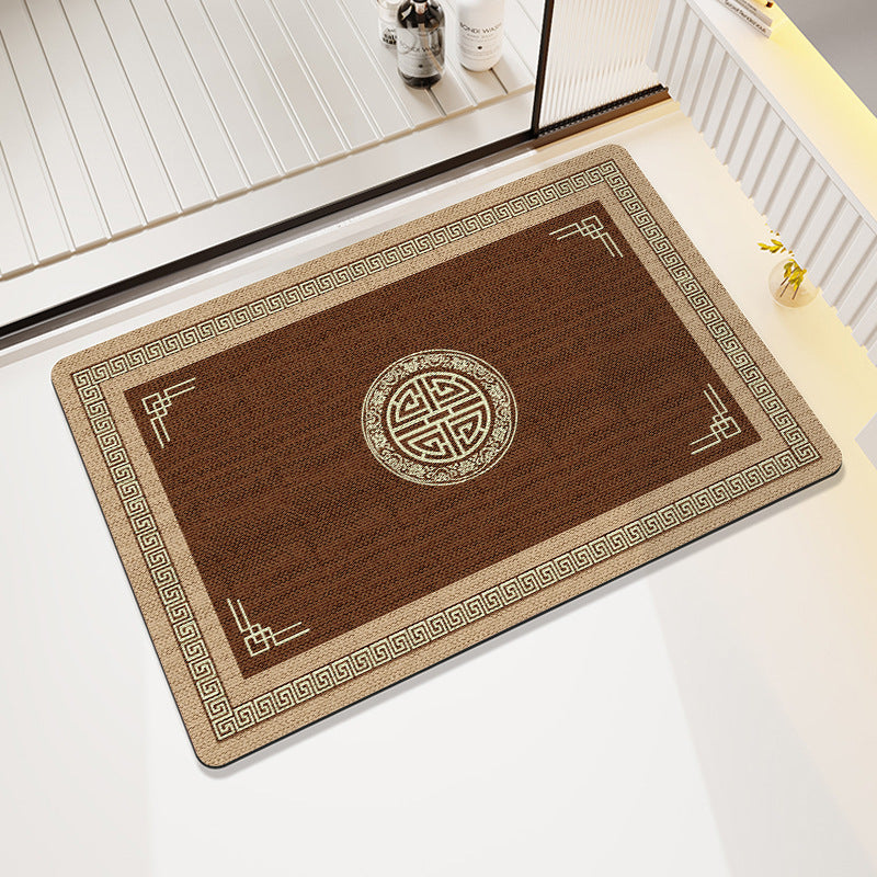 Elegante geometrische Badmatte Brehn