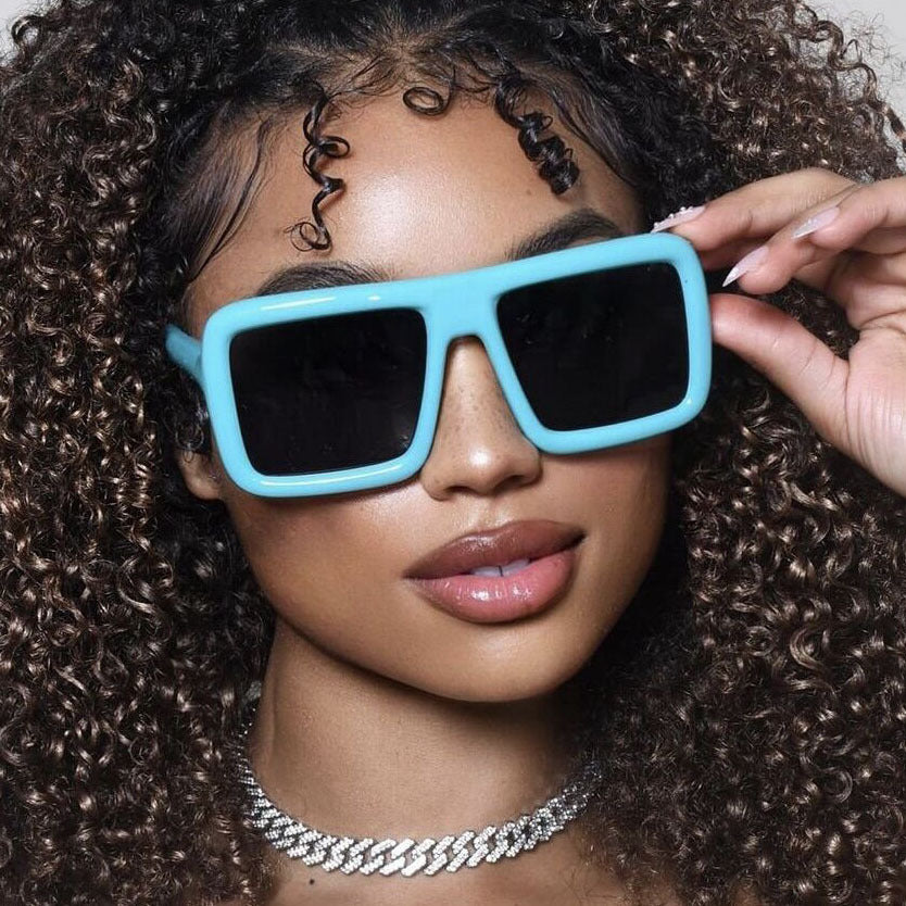 Damen modische Sonnenbrille im trendigen Oversized-Design Brehn