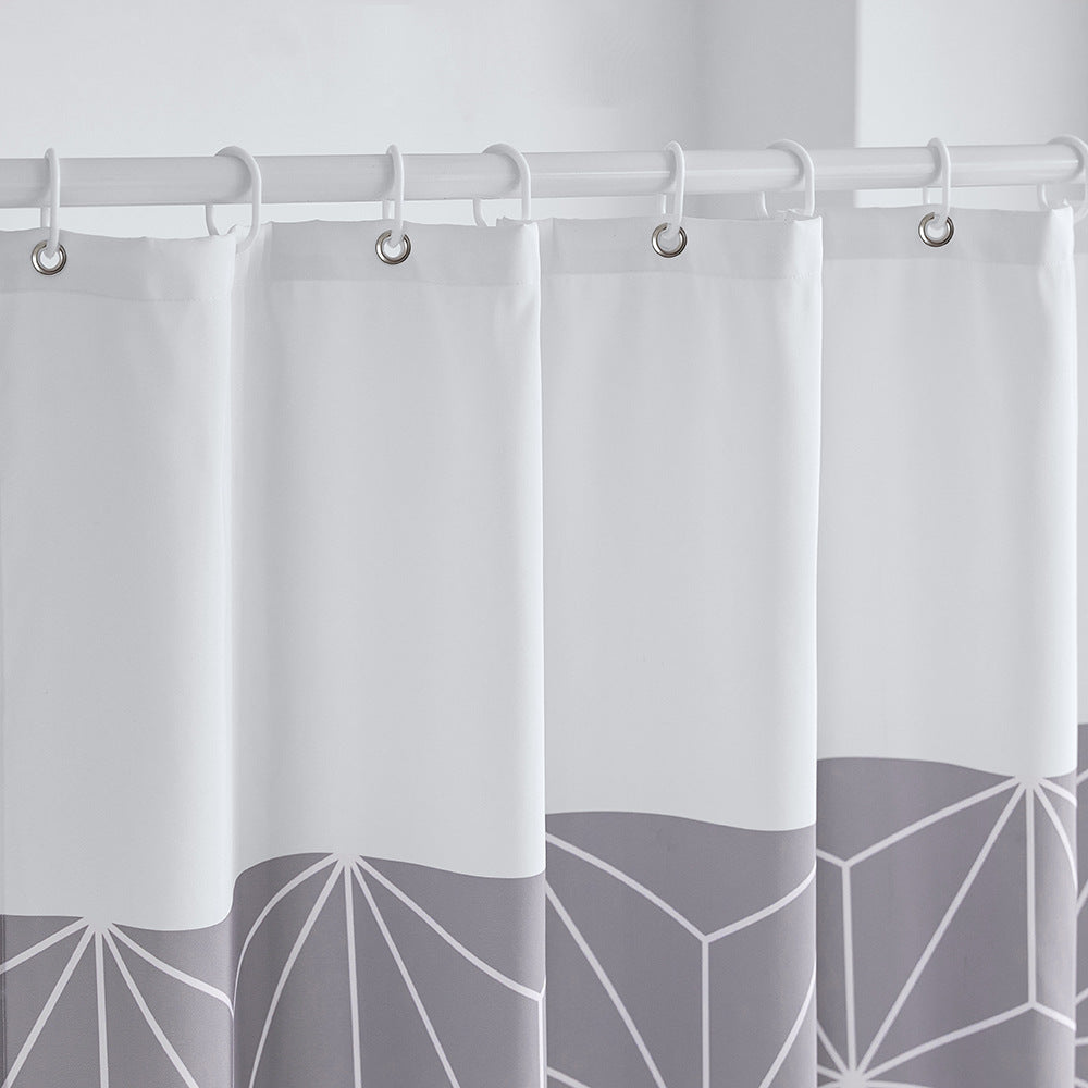 Moderne geometrische Muster Duschvorhang Brehn