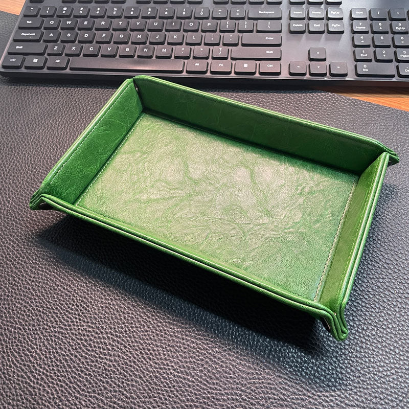 Stylische Leder Organizer Tray Brehn