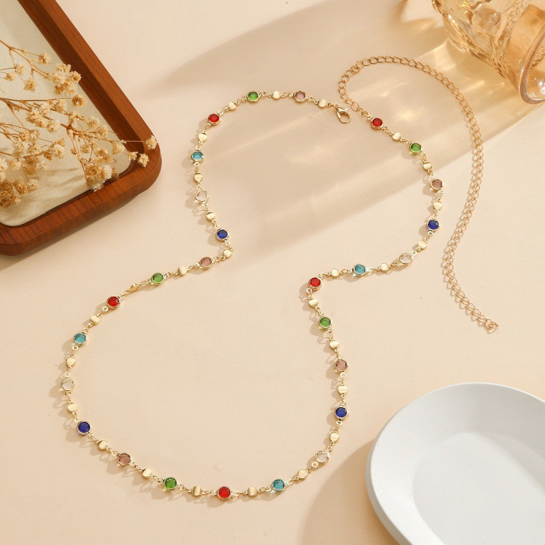 Bunte Edelstein Brillen Kette Brehn